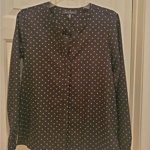 Long sleeve polka dot shirt